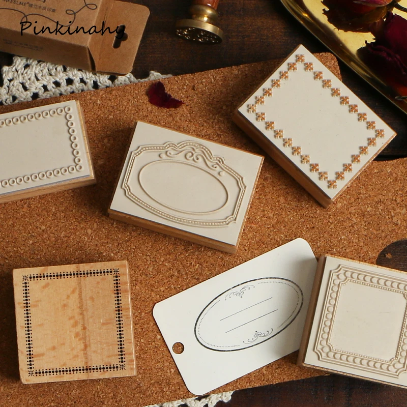 Винтажные классические этикетки штампы DIY Деревянные и резиновые для