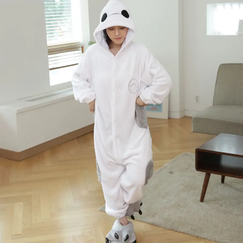 Горячая мультфильм косплэй Baymax вечерние костюмы зима осень с капюшоном пижамы