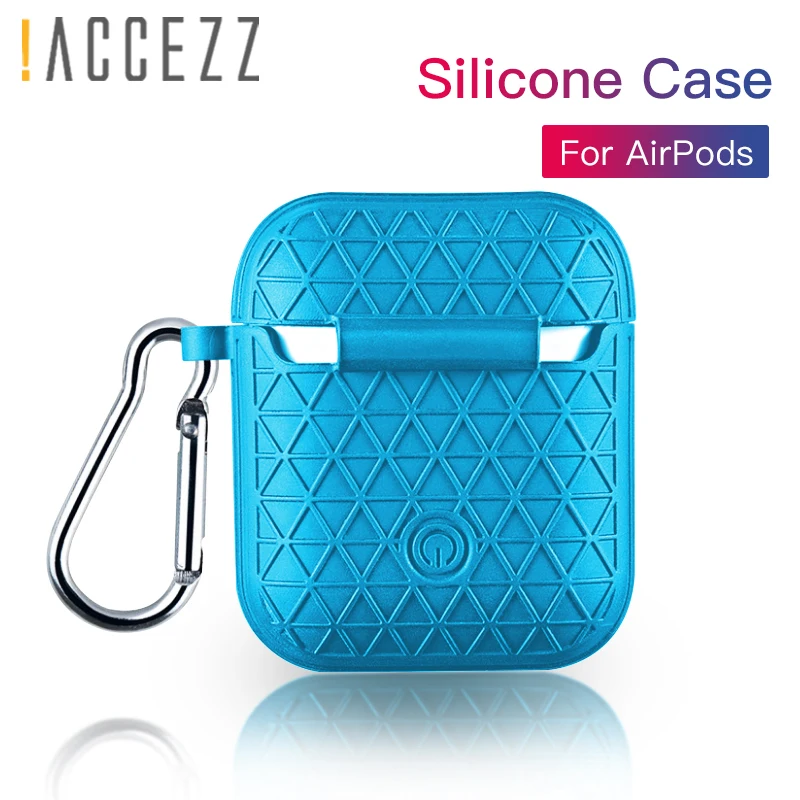 ! ACCEZZ для Apple Airpods беспроводные наушники Bluetooth чехол зарядки Силиконовый Сетчатый