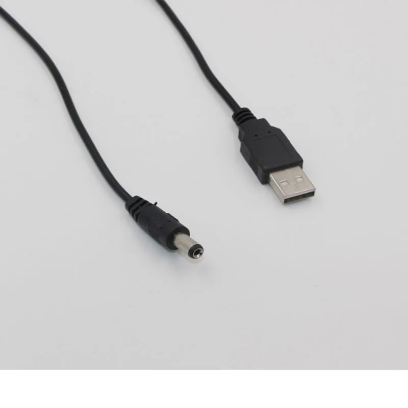 1 шт. 0 5 м USB порт для 5x2 мм В DC Цилиндрический разъем кабеля питания черный