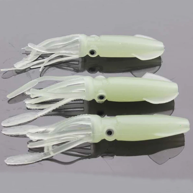 4 шт./лот 11 см/8 г светящаяся Мягкая приманка в темноте рыболовная Swimbaits воблер