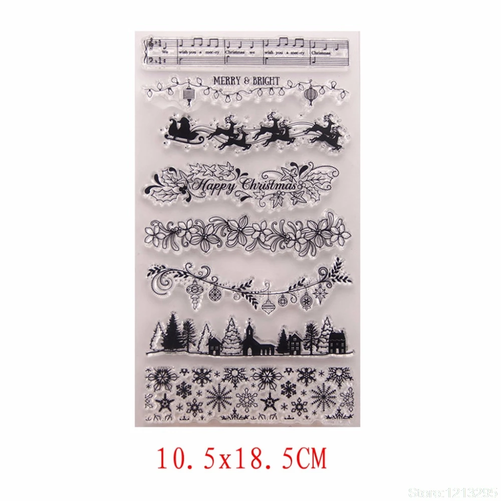 Рождественская елка DIY силиконовая прозрачная печать фотоальбом Декор W215 | Дом и