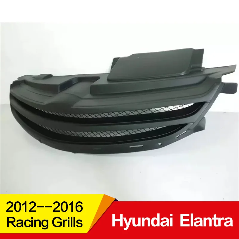 Подходит для гоночных грилей hyundai Elantra Avante 2012 13 14 15 16 лет из углеродного волокна Refitt Передняя Центральная гоночная решетка