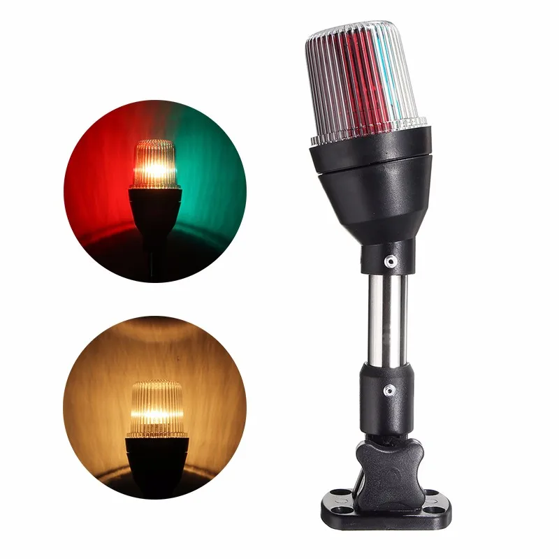 

10W BA15D Shoreline Marine Boat Yacht Navigation Anchor Surround Signal Lamp Pontoon Boat Lighting Waterproof 12V Warm White