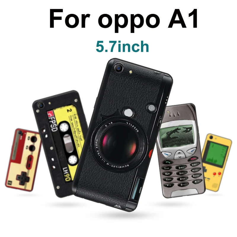 5 7-дюймовый Модный чехол для OPPO A1 мягкий телефона с мультипликационным принтом в