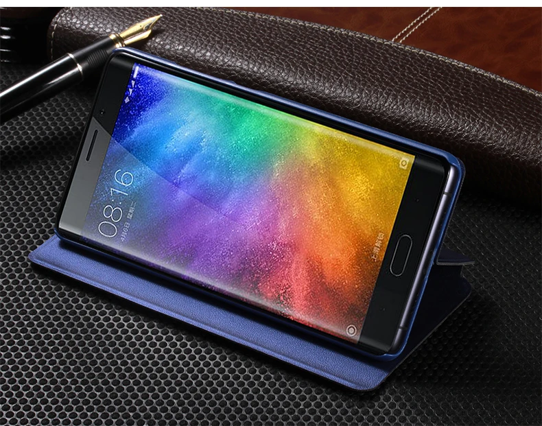 6 цветов для Xiaomi Mi Note 2 Чехол-книжка для телефона чехол Smart защитный чехол для Xiaomi Mi Note 2 5,7 ''Авто интеллигентая(ый) сна и пробуждения