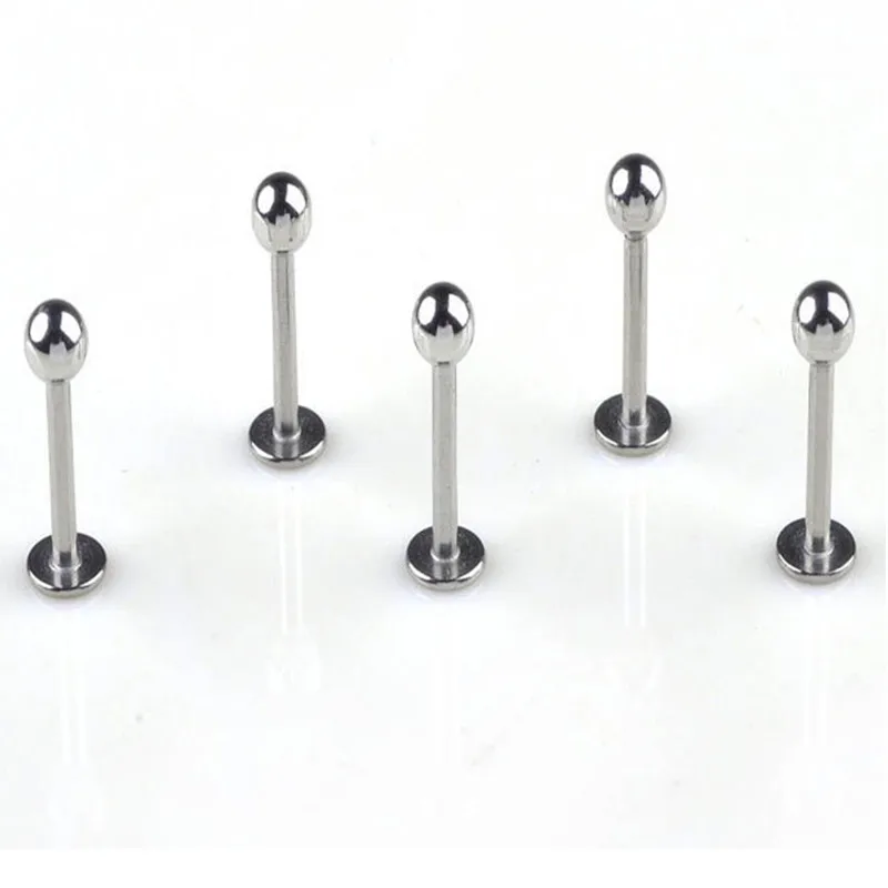 Набор гвоздиков из хирургической нержавеющей стали для пирсинга губ 30 шт./лот 316L |
