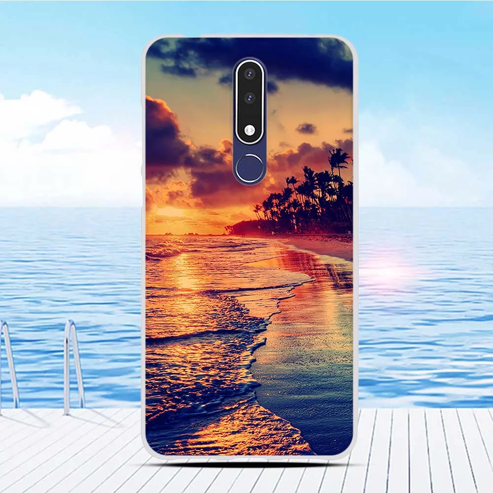 Fundas для Nokia 3 1 Plus чехол из ТПУ 2018 милый корпус задняя крышка бампер |