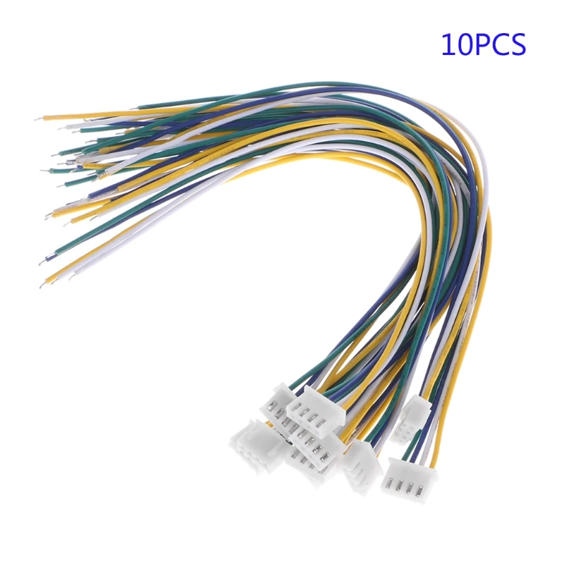 Прямая поставка 10 шт. 4 Pin Mini Micro JST XH 2 54 мм 24AWG разъем с проводами 200 мм|Детали и
