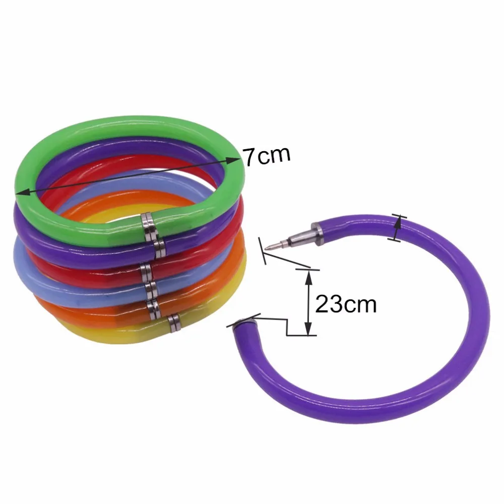 5 шт гибкий шариковая ручка милый мягкий пластиковый жесткий браслет шариковые