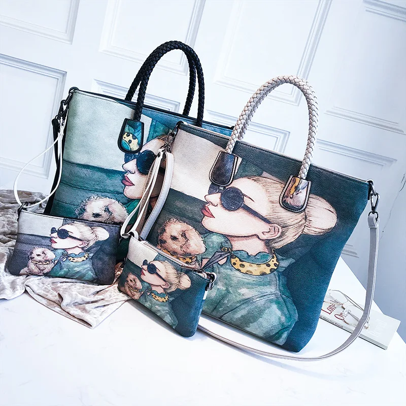 2018 NewFashion минималистский печати Красота одного плеча большой Ёмкость телефон
