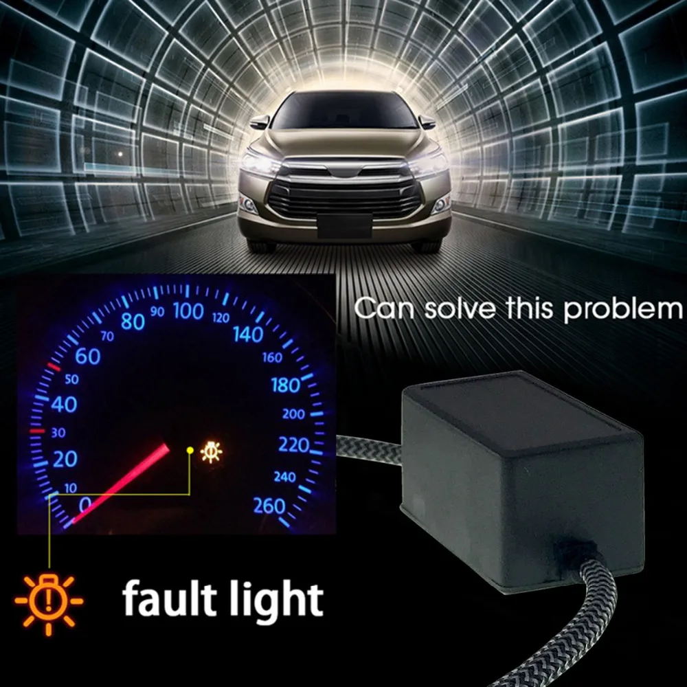 2 шт. H7 110 Вт Светодиодный свет фар автомобиля лампы постоянного тока Чип 6000K с can bus