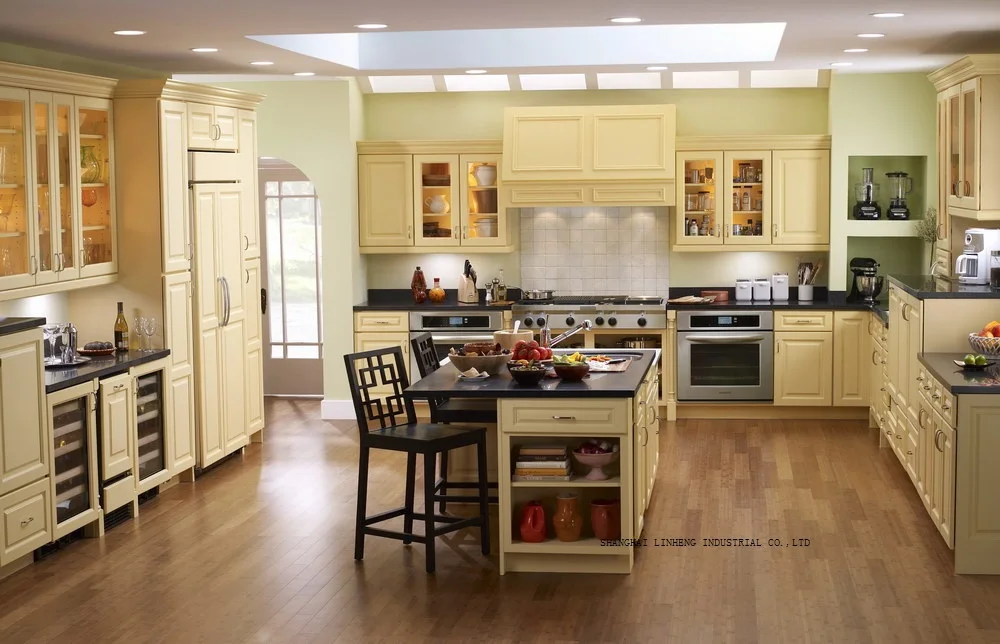 Классический качественный кухонный шкаф (LH SW081)|classic kitchen cabinet|kitchen cabinetcabinet |