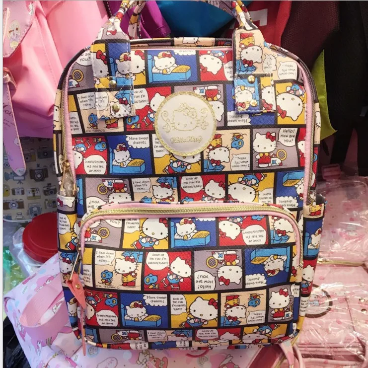 Новинка милый рюкзак Hello Kitty школьные сумки кошелек сумка сумка|Школьные ранцы| |