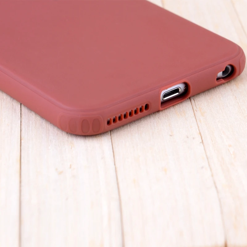 Coque для iPhone 7 Plus чехол 360 сплошной цвет силиконовый телефона iPhone7 6 S 8 X 10 Чехол