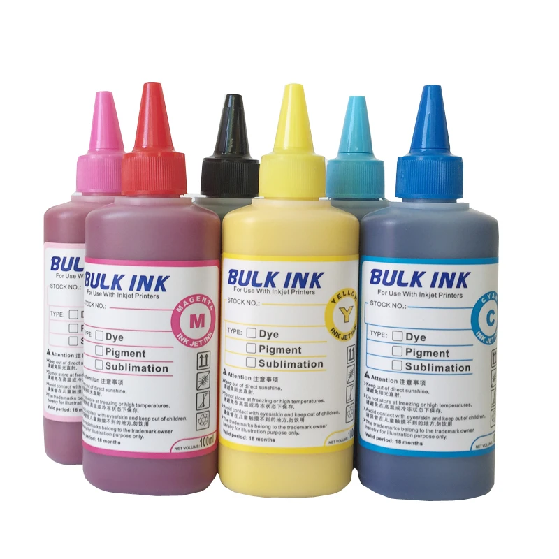 

12X 100ml CISS refill kit CMYK Waterproof PIGMENT Ink For Epson,for Epson Plgment Ink General for Epson inkjet printers