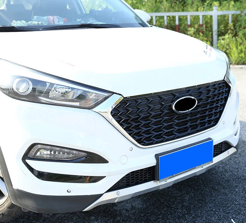 Lsrtw2017 Abs автомобиля Передняя решетка чистая средняя сетка для hyundai Tucson