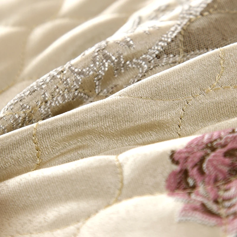 Wine Red Beige Luxury European Style High Quality Jacquard Fabric Lace edge Thick Blanket Bedspread Bed sheet pillowcases 3pcs | Дом и сад