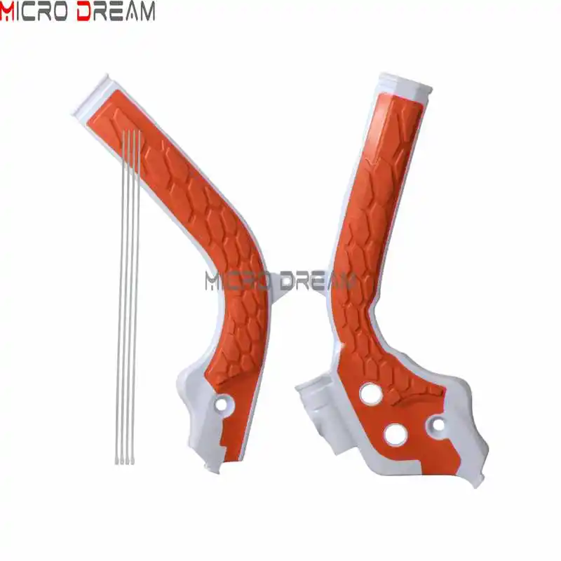 White Orange Байк мотокросс X-Захваты каркасные охранники оранжевый frameguard для KTM SX EXC/SXF/EXCF 125/250/300/350/450 Husqvarna TE/FE/FC/TC - Цвет: White Orange
