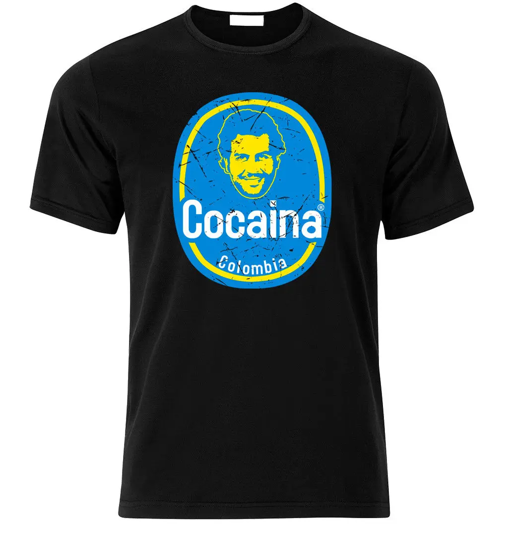 Pablo Escobar Plata o plomo футболка в стиле картел cocaina летняя с круглым вырезом бесплатная