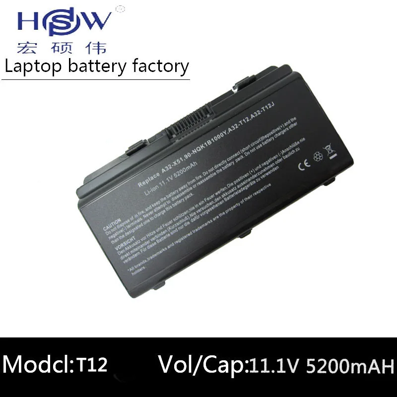 HSW 6 ячеек ноутбук Батарея для Asus T12 T12C T12Er T12Jg T12Mg T12Ug X51H X51L X51R X51RL 90 NQK1B1000Y A32 X51 bateria|laptop