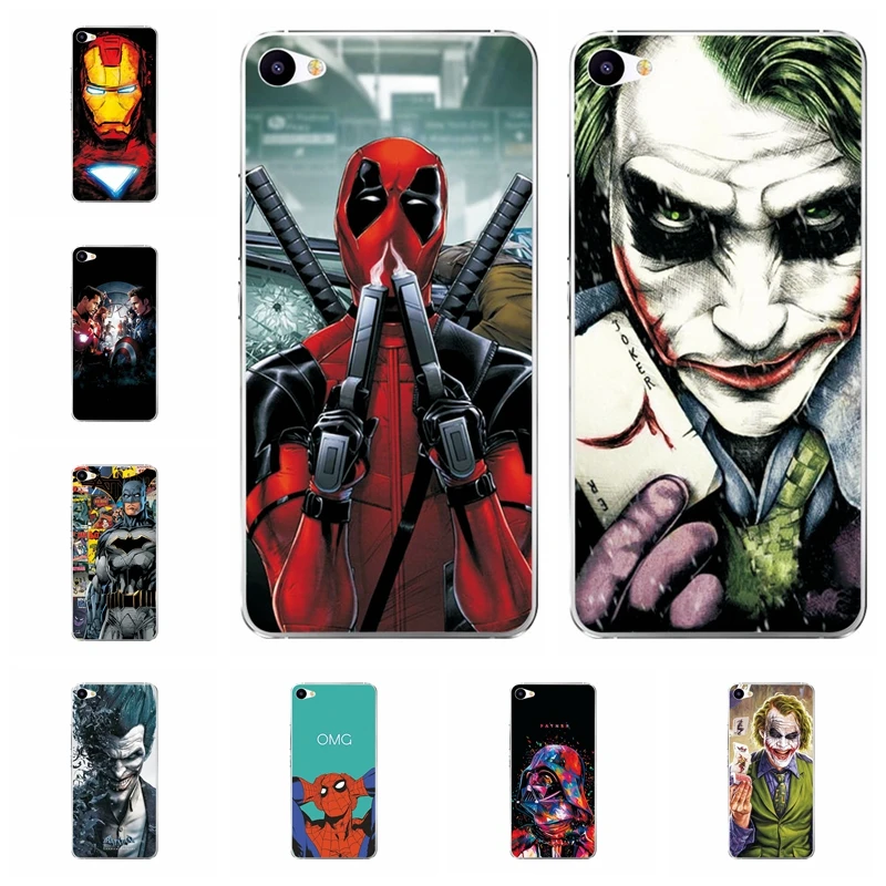 Charming Marvel Hero Captain America Phone Cover For Meizu U10 Iron Man Soft TPU U 10 Case Shell 5&quot Inch Funda Coque |