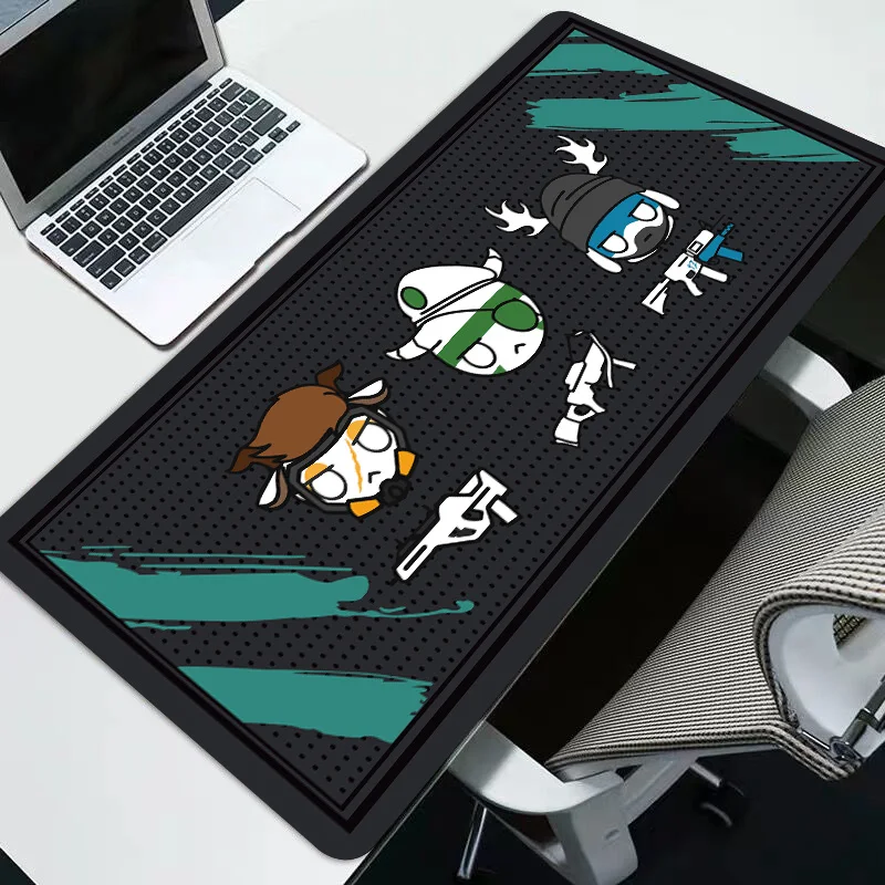 

Sovawin Rainbow Six Siege Mouse Pad Rubber 800x300mm Super Large Computer Mouse Pads Gaming Keyboard Mat XL for Desk Laptop PC