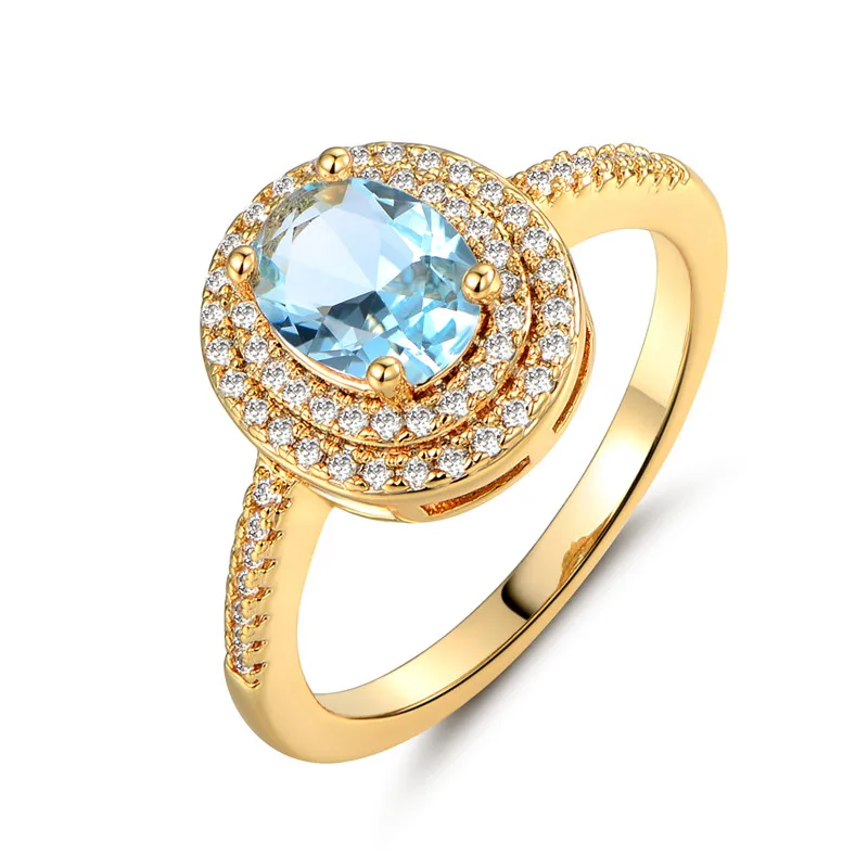 Будонг роскошное кольцо на палец для женщин золотого цвета блестящий большой