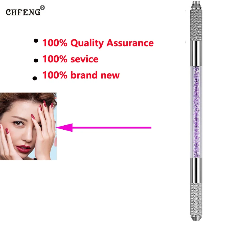 

Two Head New Microblading Pen Crystal Mist Curved Microblading Blades Hand Tools Tattoo Manual Pen