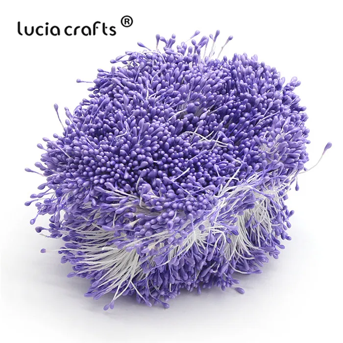 C4 Light Purple Lucia crafts 576 шт 1 мм разноцветный цветок тычинки цветочные украшения торта Двойные головки DIY материалы ручной работы C1301 - Цвет: C4 Light Purple