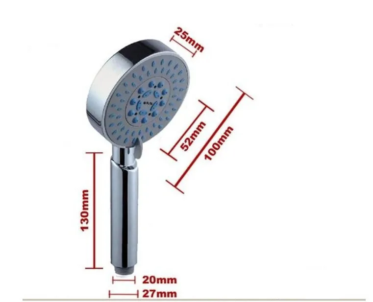 

Wall Mounted Chrome Brass Thermostatic 8 inch Bathroom Shower Faucet Mixer Taps Dual Handle with Hand Held Shower Chrome Finish