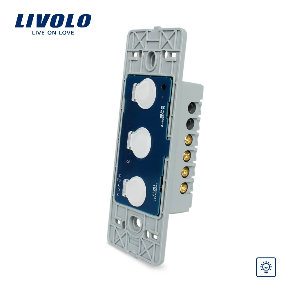 Livolo US стандартный настенный светильник с сенсорным диммером Базовая плата 3