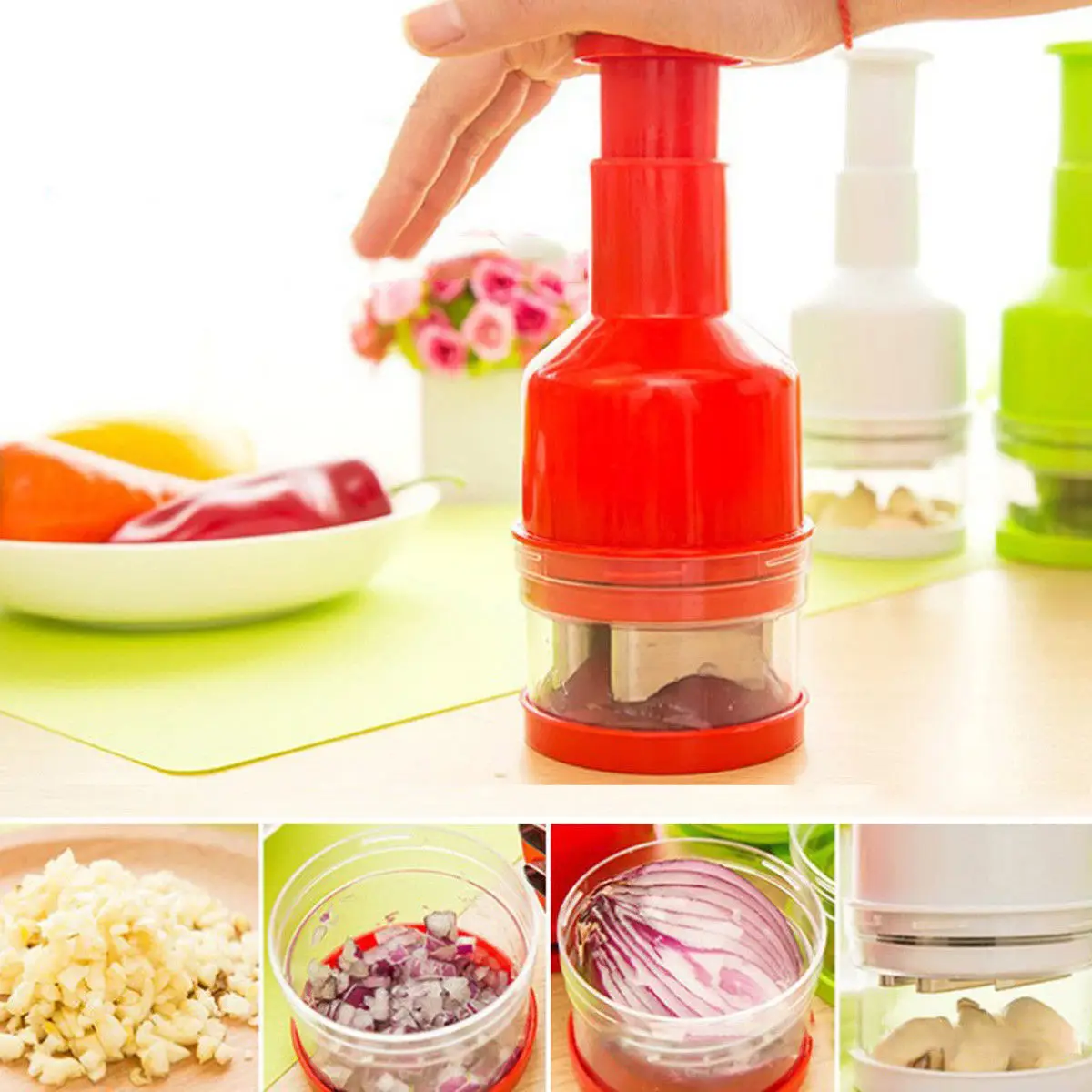 Vegetable Garlic Presses Dicer Onion Presser Crusher Food Slicer Peeler Chopper Cutter Kitchen Gadgets Cooking Tools | Дом и сад