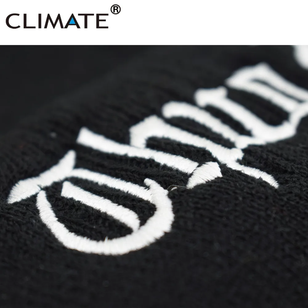 Климатическая Мужская Женская Зимняя Теплая Шапка бини THUG LIFE Black Knit Skullies Beanie