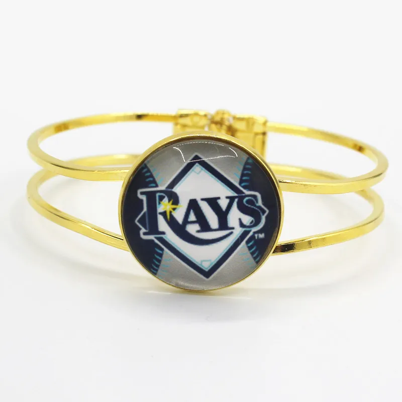 6 шт./лот Тампа-Бэй бейсбольная Спортивная команда Подвески сплав браслет для