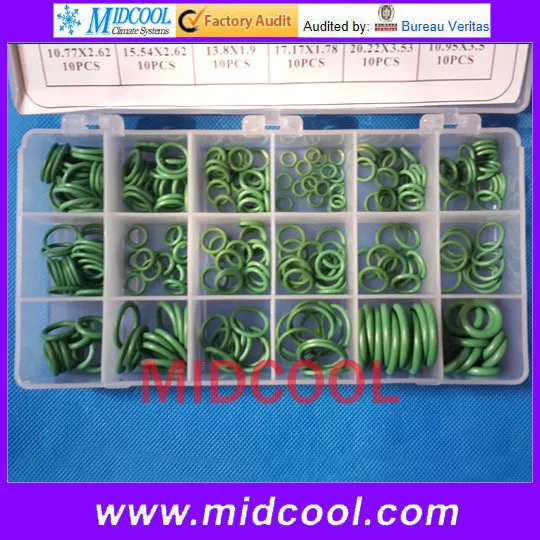 265 шт./компл. Набор уплотнений для автомобильного компрессора кондиционера