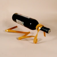 1pc magic suspension ribbon wine rack suspension wine stand novelty iron rack bottle holder stand bar wedding whiskey ki 2077