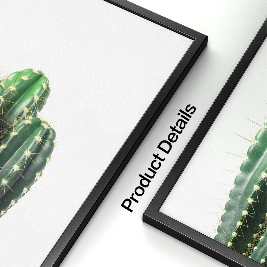 Свежий Зеленый Кактус большие тропические листья настенная Картина на холсте