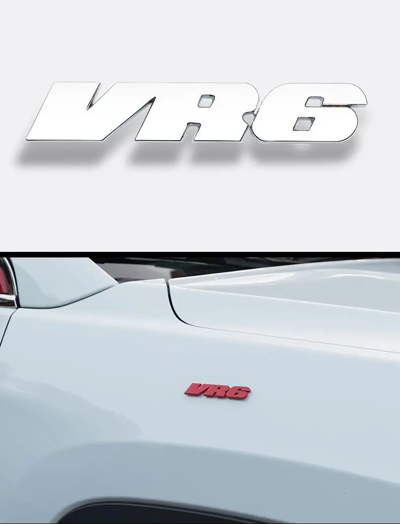 Автомобильная наклейка VR6 из металлического сплава эмблема автомобильная