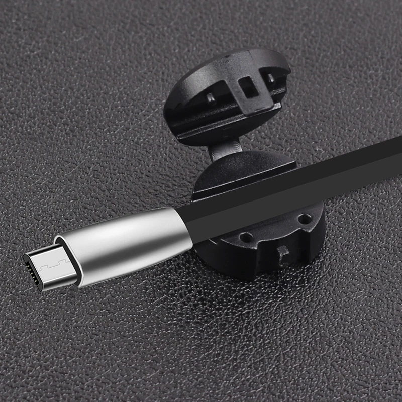 Автомобильный держатель для USB кабеля зарядного устройства зажим аккуратный