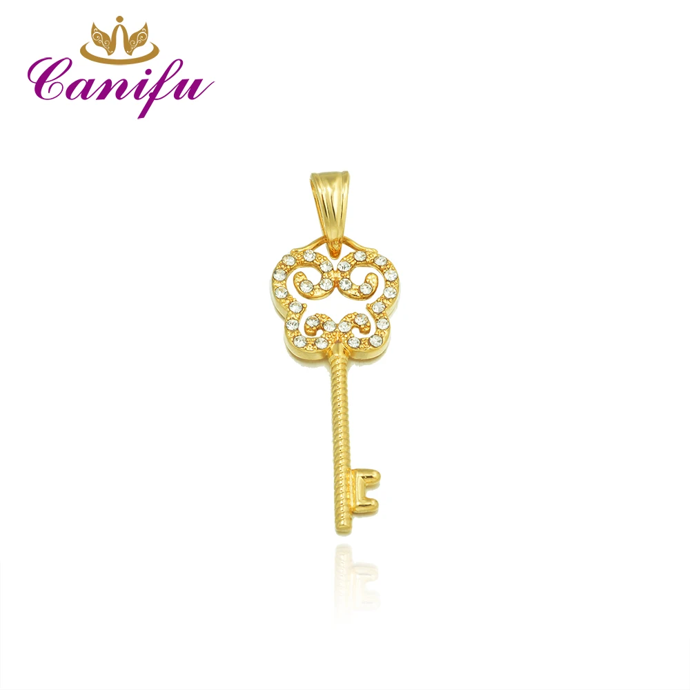 Canifu New arrival Gold Color Cloud key Pendant With Zirconia AAA lovely Pendants For Chain factory price | Украшения и