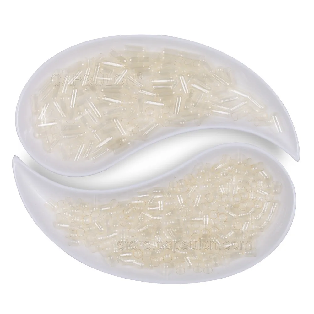 Размер 0 5000 шт./коробка пустые разделенные прозрачные желатиновые капсулы|capsules