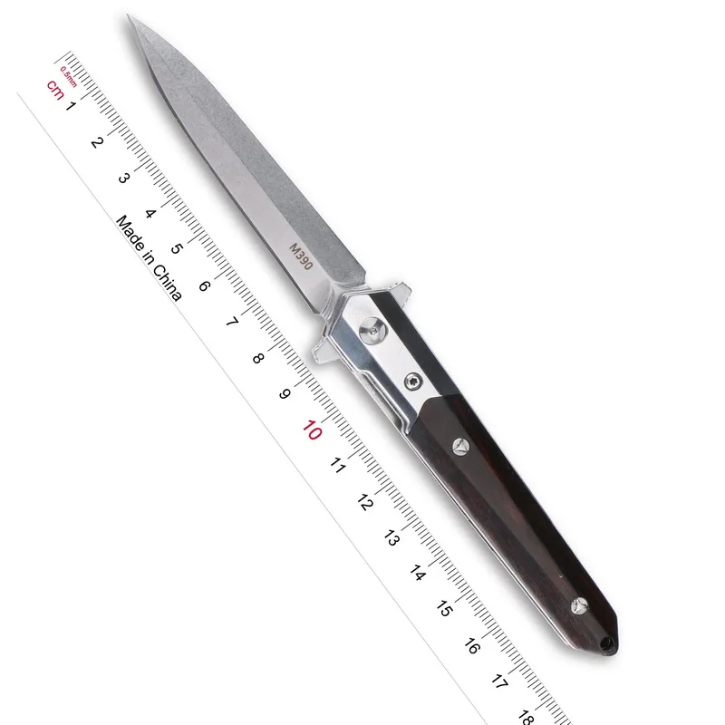Складной шариковый подшипник Артура Маленький Меч лезвие M390 железная деревянная