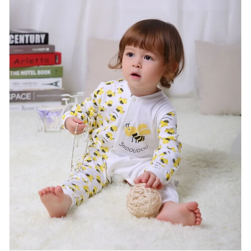 Комбинезоны для новорожденных из 100% хлопка с принтом обезьяны|baby rompers|baby boy