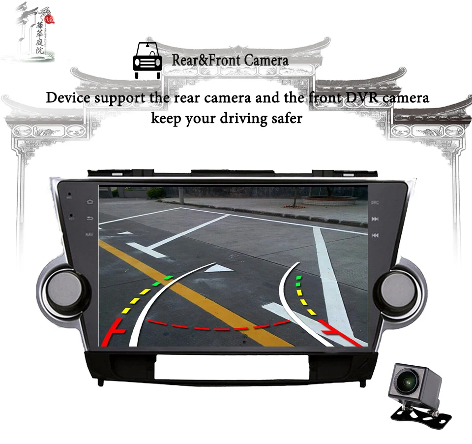 10 1 "HD IPS дисплей Android 8 0 автомобильный Радио dvd плеер Музыка Видео gps navi планшет