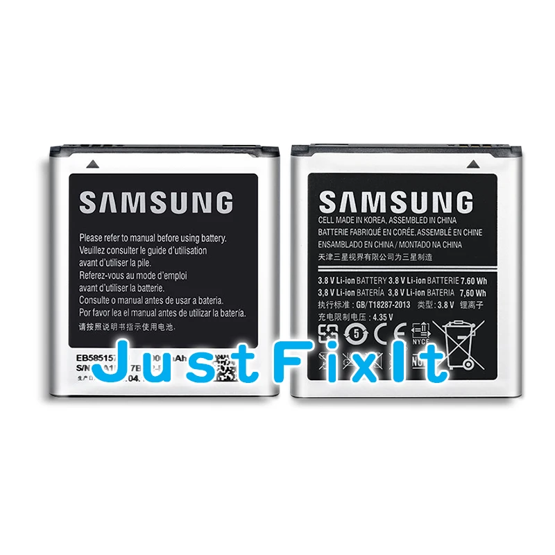 Original Battery EB585157LU For Samsung GALAXY Beam SM-G130HN J2 i8530 i8558 i8550 i8552 i869 i437 G3589 Win 2000mAh | Мобильные