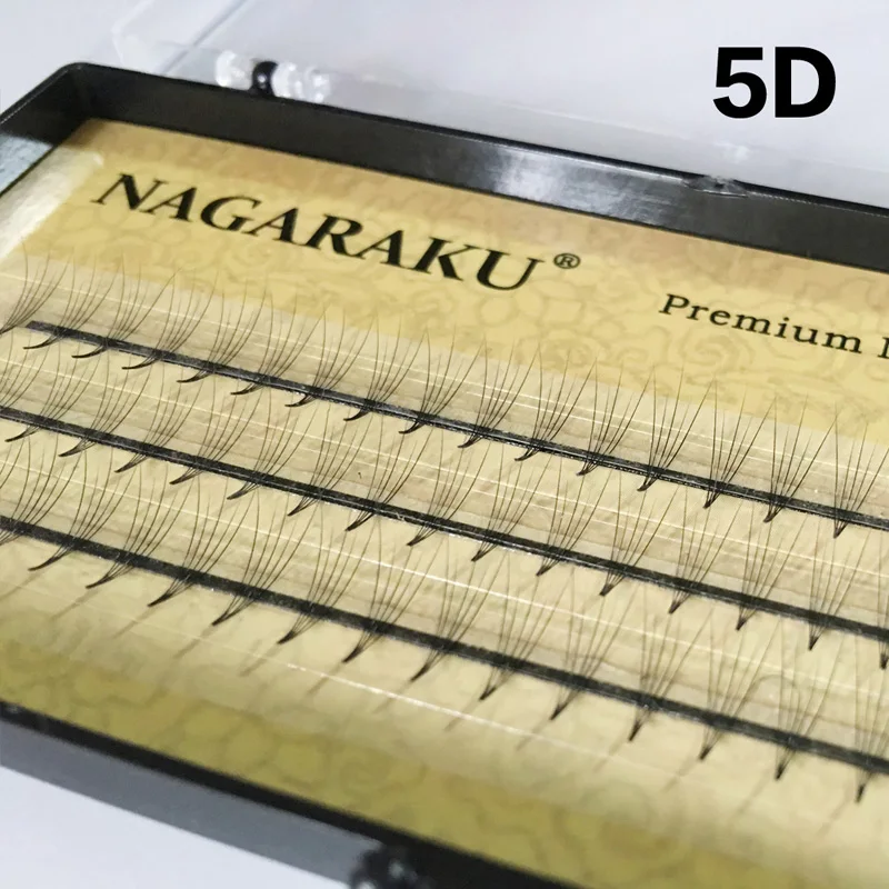 NAGARAKU Eyelash Extensions faux Mink 5D Volume Lash C Curl Thickness 0.07mm Length 7~14mm soft and natural bunch high quality | Красота и