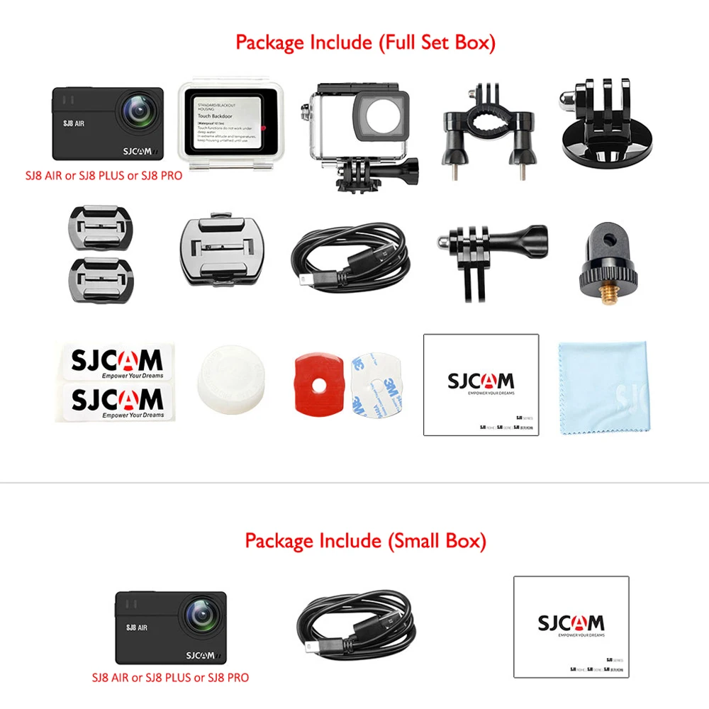 SJCAM SJ8 серия Экшн-камера SJ8 PRO 4K 60fps сенсорный экран с анти-встряхивание wifi 1200 мАч батарея водонепроницаемая Спортивная камера