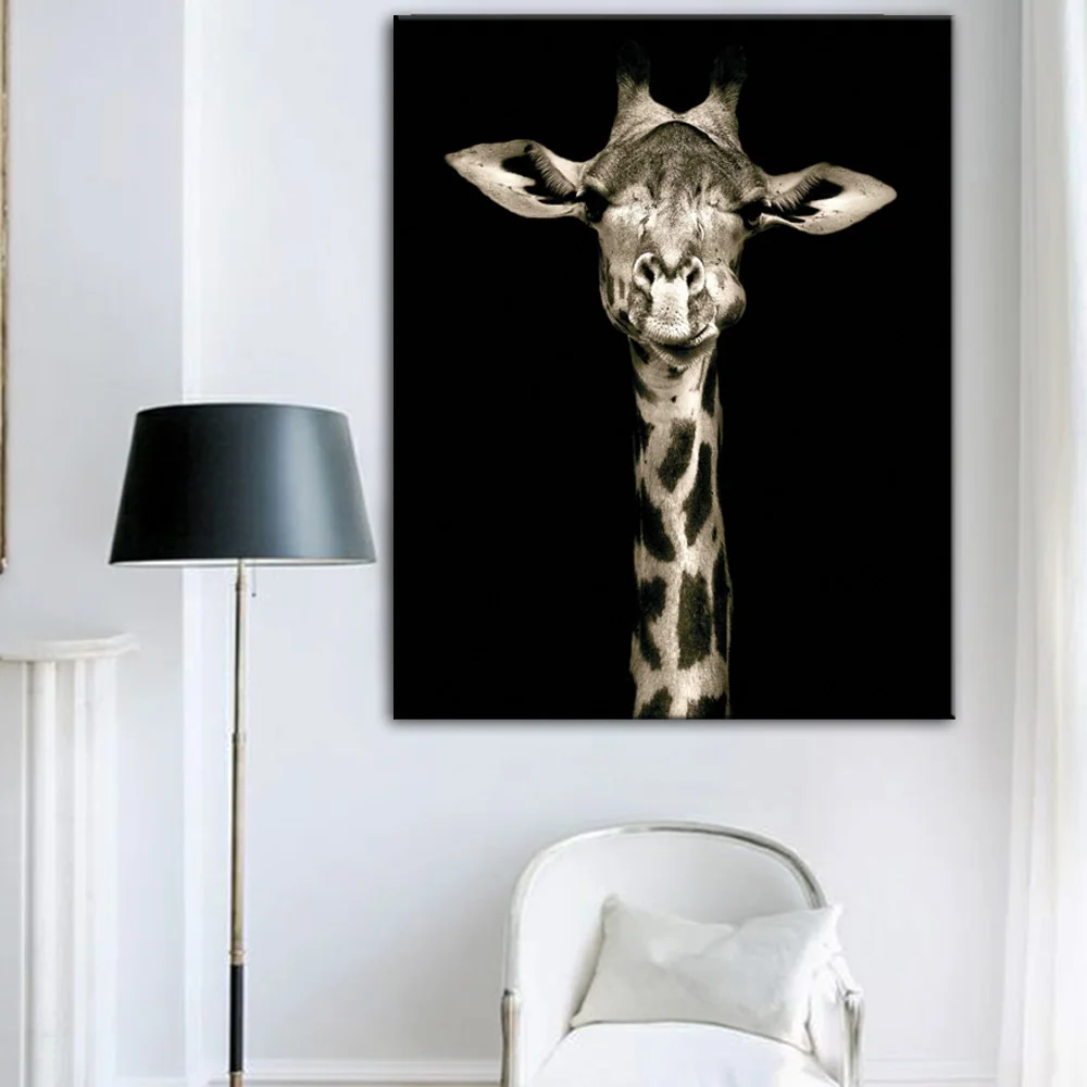 Animals Canvas Paintings On The Wall Posters And Prints Giraffe Pop Art Decorative For Living Room Cuadros | Дом и сад