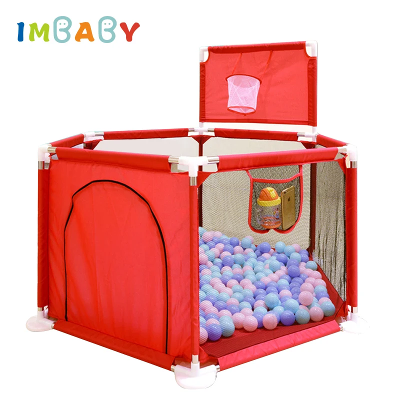 IMBABY манеж для детей, Детский манеж для бассейна, детский манеж, шариковый бассейн для детского ограждения, металлическая поддерживающая полиэфирная ткань, Детская палатка